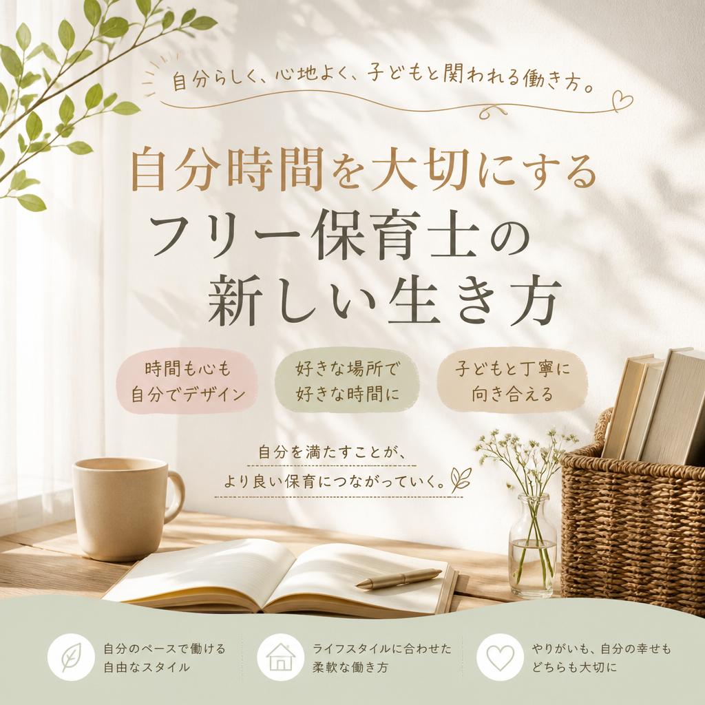 自分時間を大切にするフリー保育士の新しい生き方