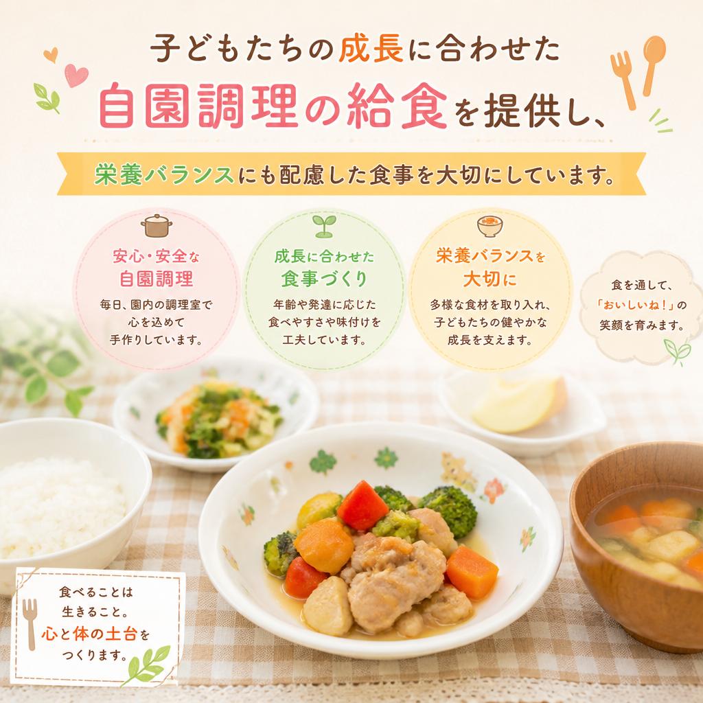 成長を支える栄養管理