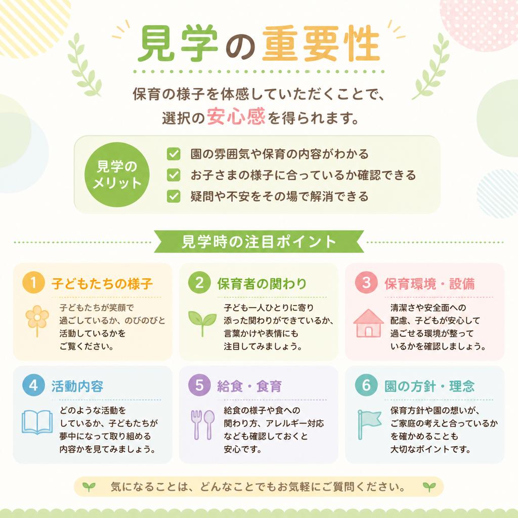 実際の保育風景を見学