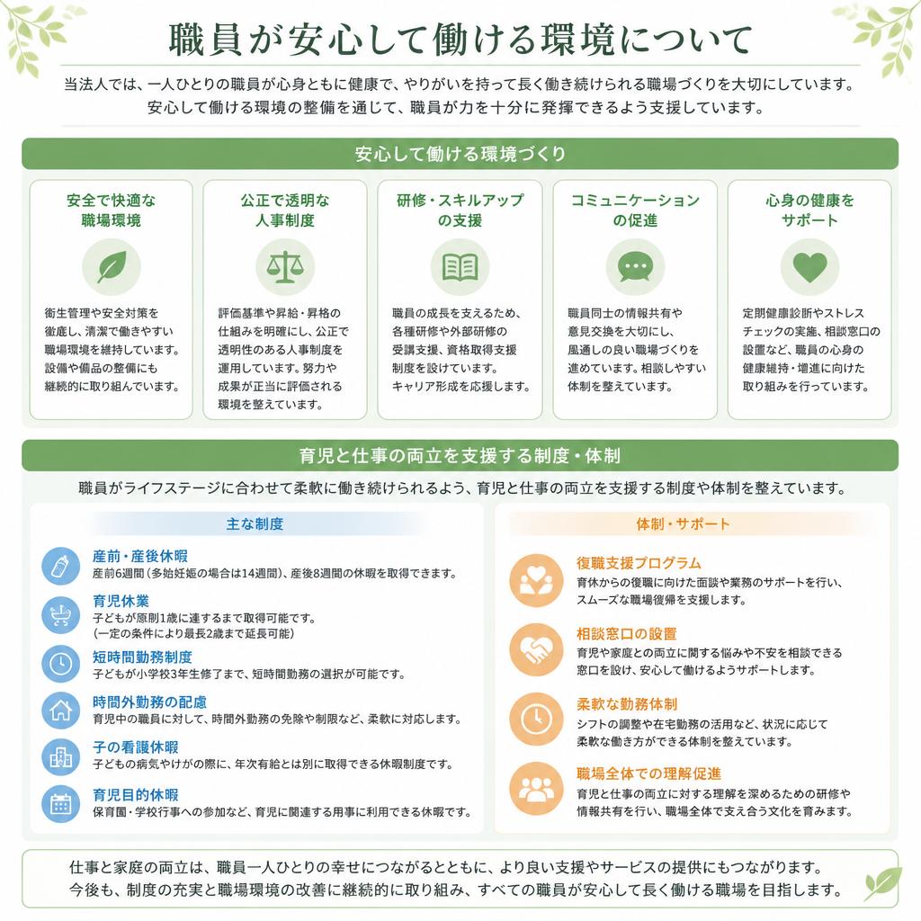 職員の働きやすさ