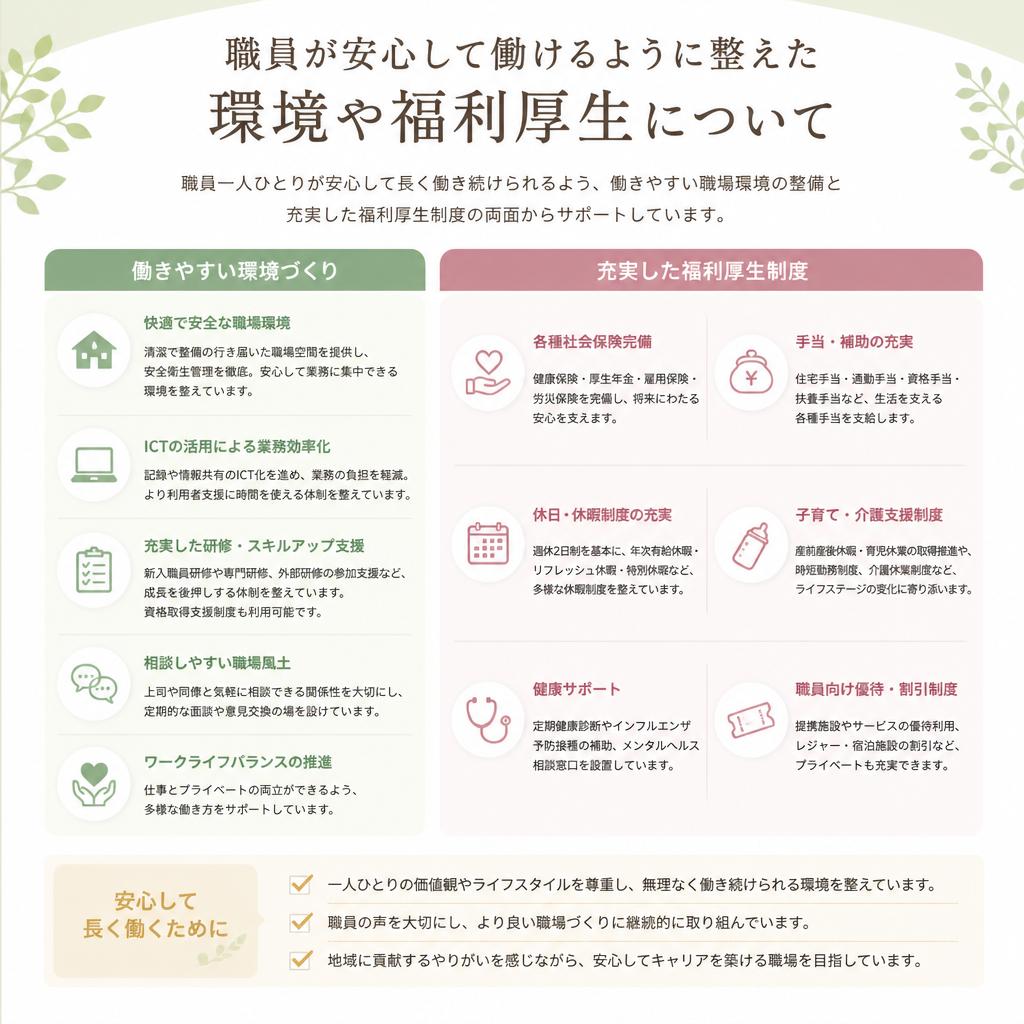 安心して働ける環境