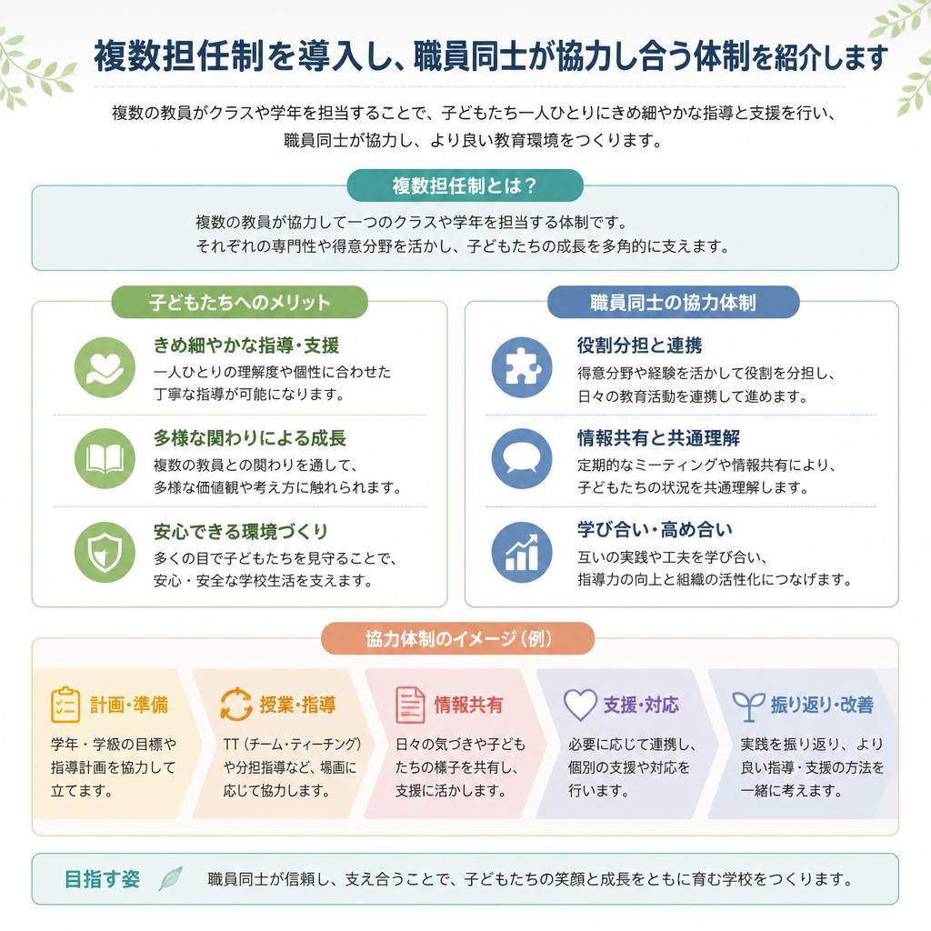 職員同士のチームワークと協力