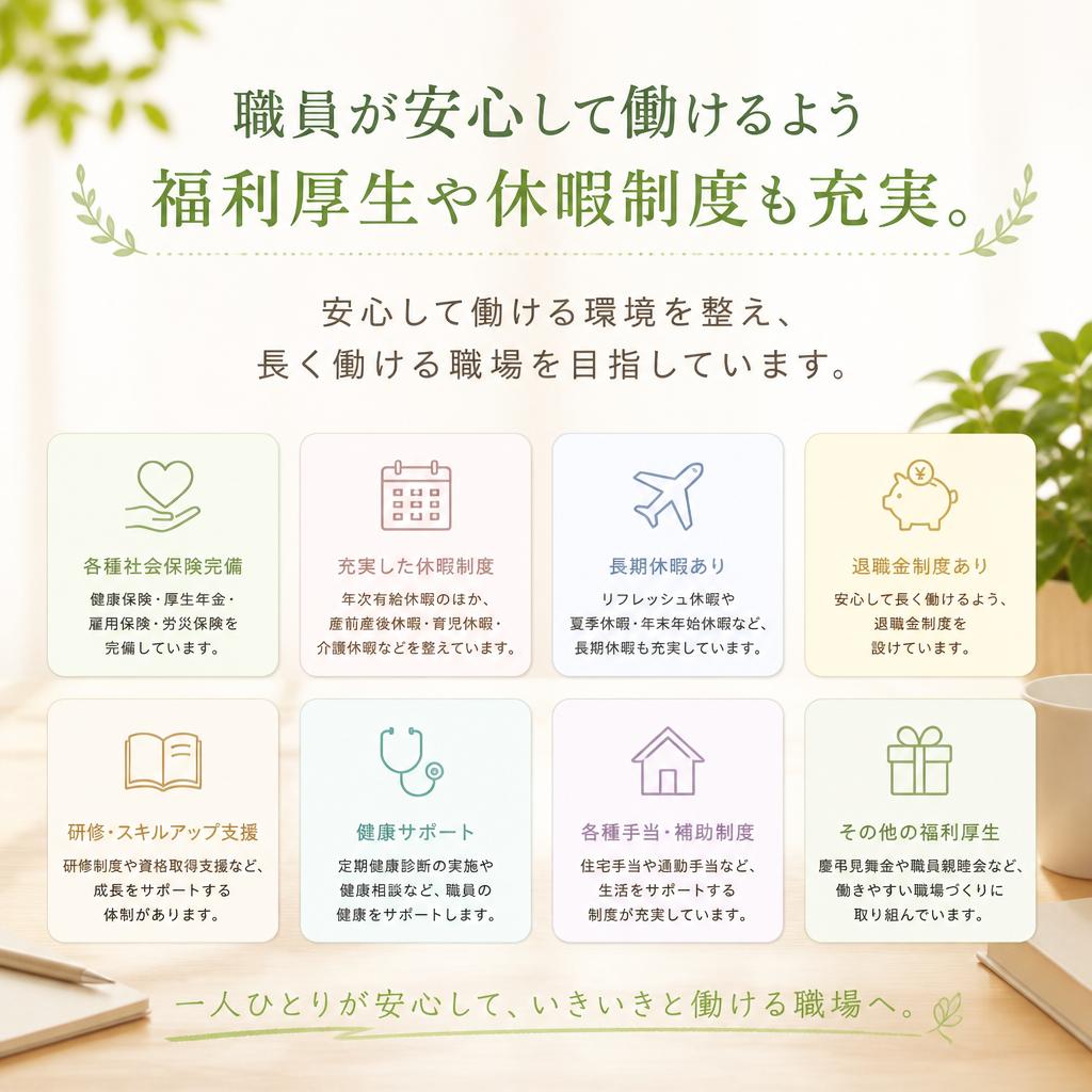 魅力的な職場環境